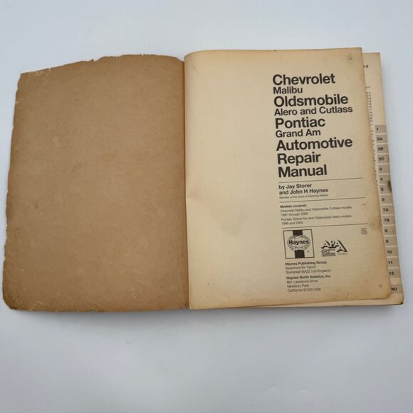 Haynes Repair Manual 38026 General Motor 1997-2000 Malibu Alero Cutlass Grand Am - Picture 5 of 11